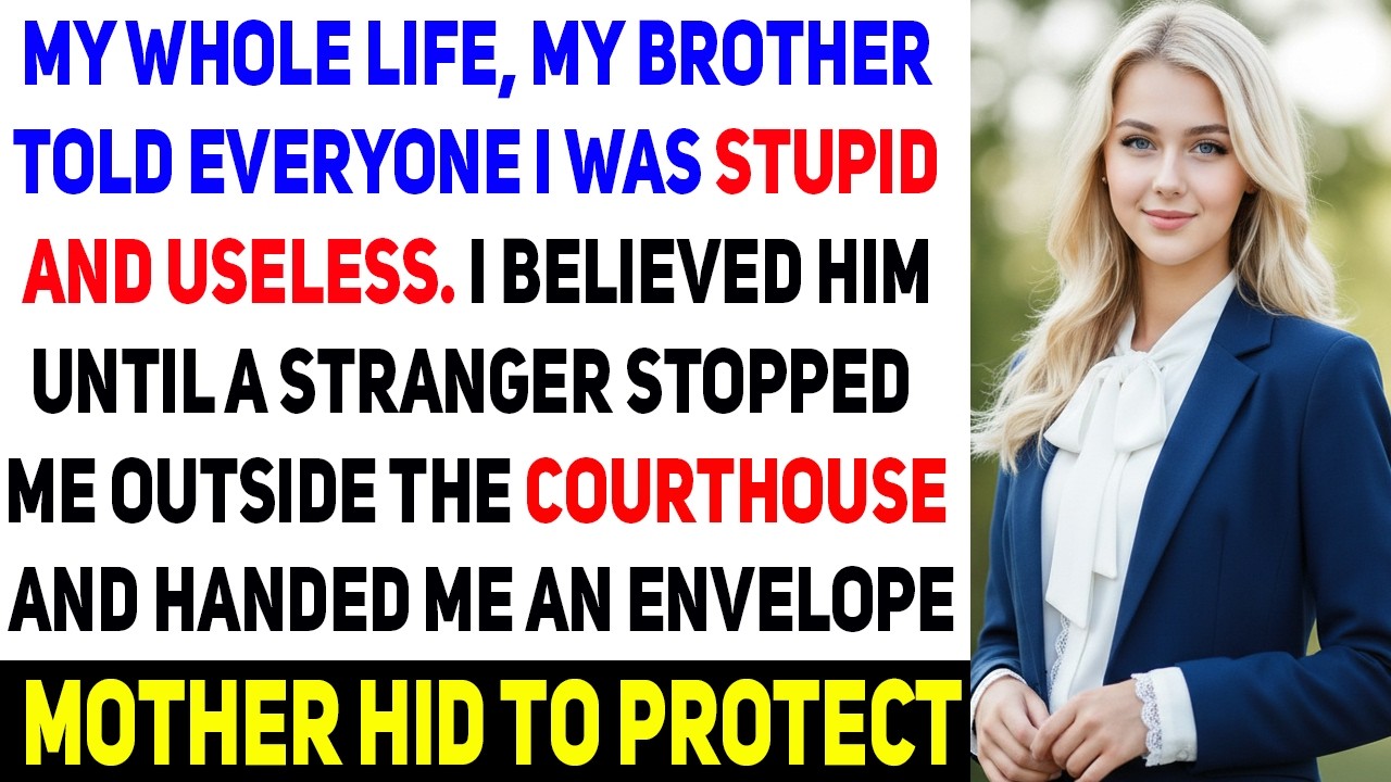 My Brother Called Me “The Dumb One”… Until a Stranger Handed Me an Envelope