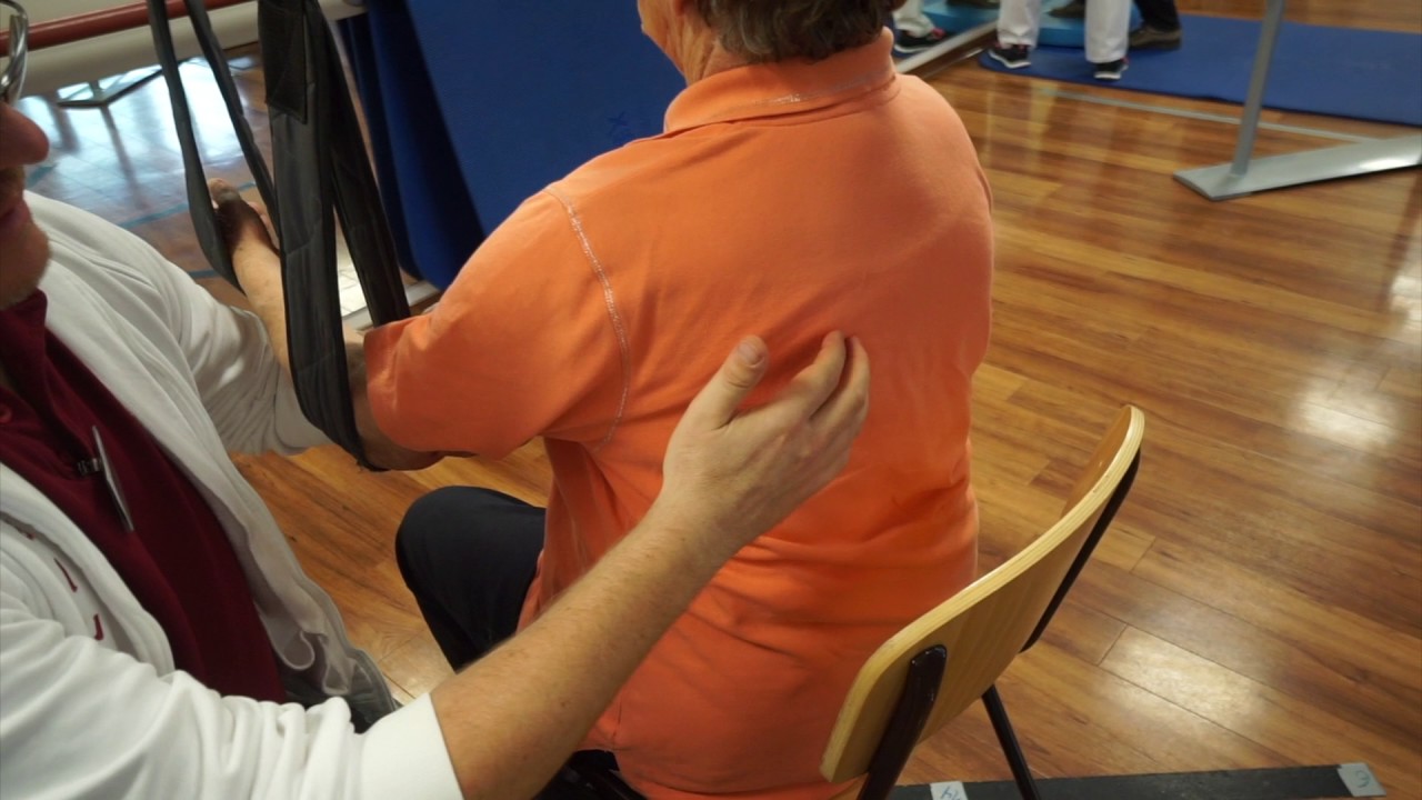 Spiegeltherapie der oberen Extremität nach Schulter TEP und Schlaganfall