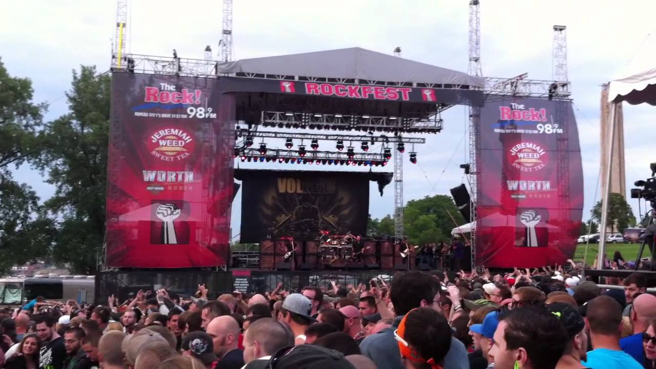 Volbeat playing at Rockfest 2012 in Kansas City