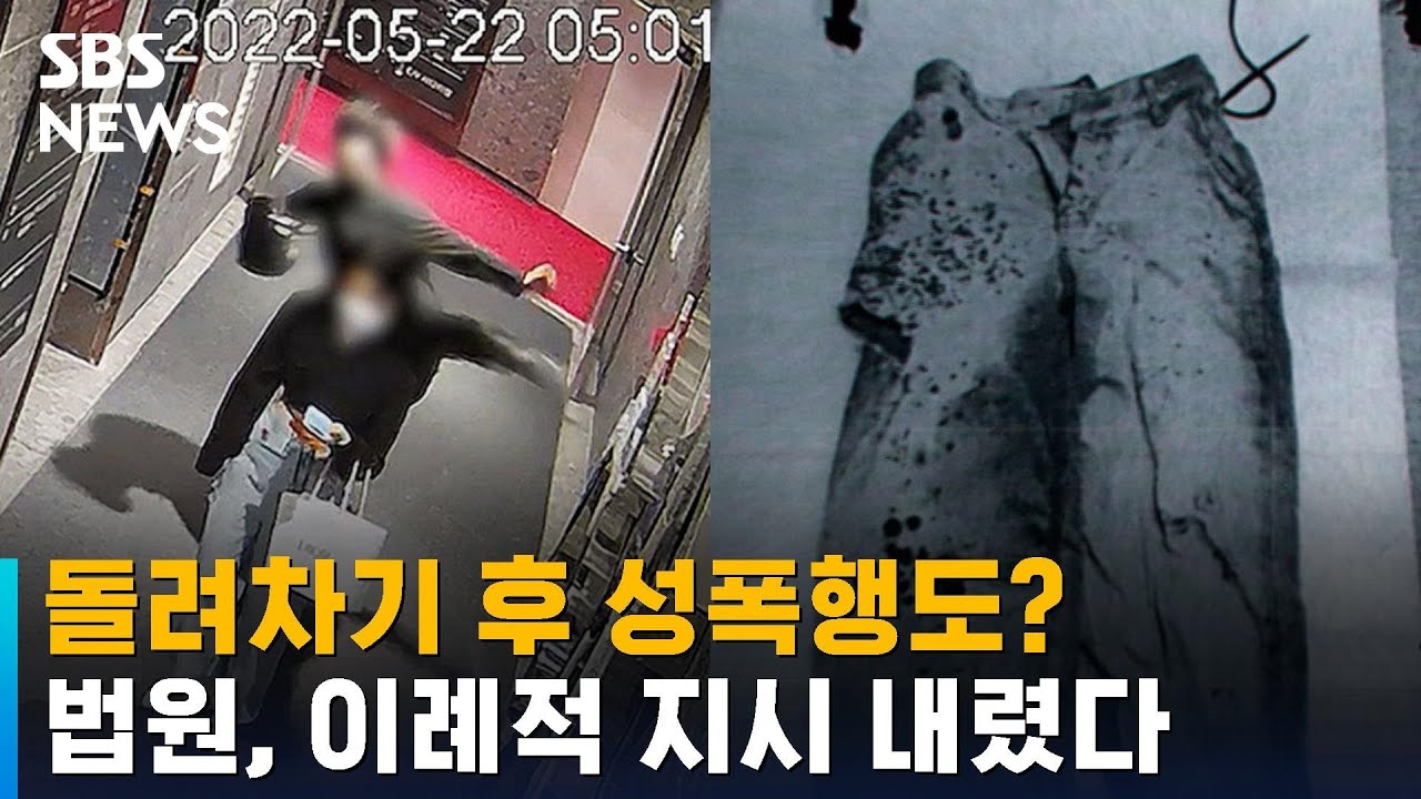 돌려차기 사건, 성폭행도 있었나?&hellip;법원, 이례적인 재감정 지시 / SBS / 뉴블더