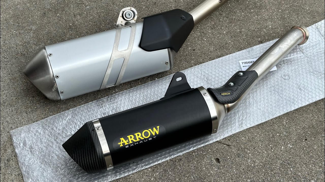 2023 KTM 890 Adventure exhaust comparison