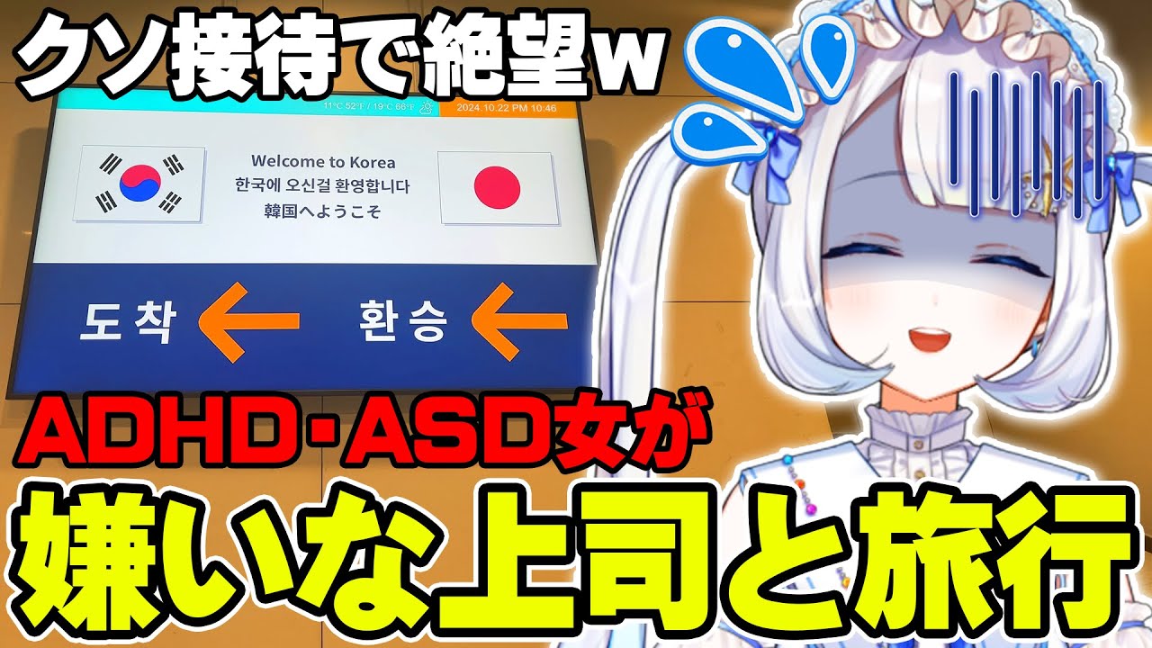 嫌いな人と韓国旅行いってみた結果ｗｗｗ【 #vtuber / #水久良かなる 】
