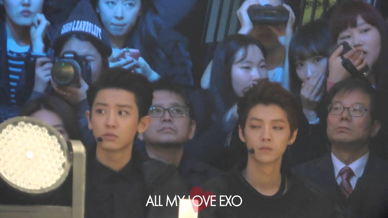 140321 2014 F/W 서울패션위크 오프닝 관람석 찬열, 루한 (Chanyeol, Luhan)