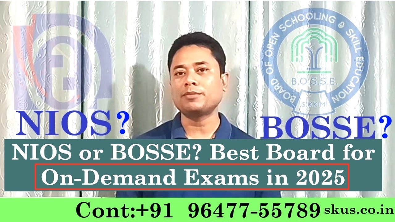 NIOS or BOSSE ?  Best Board-for On-Demand Exams in 2025