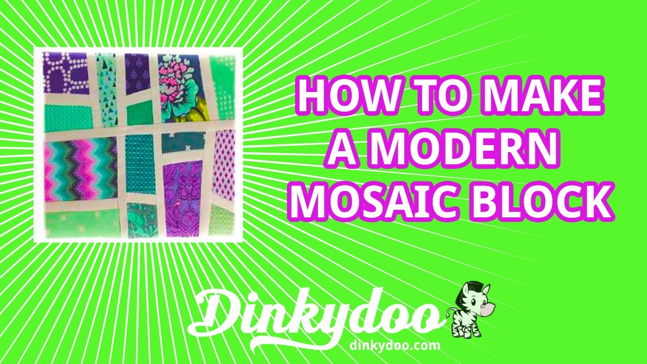 How to Make a Modern Mosaic Block - Quilting Tutorials