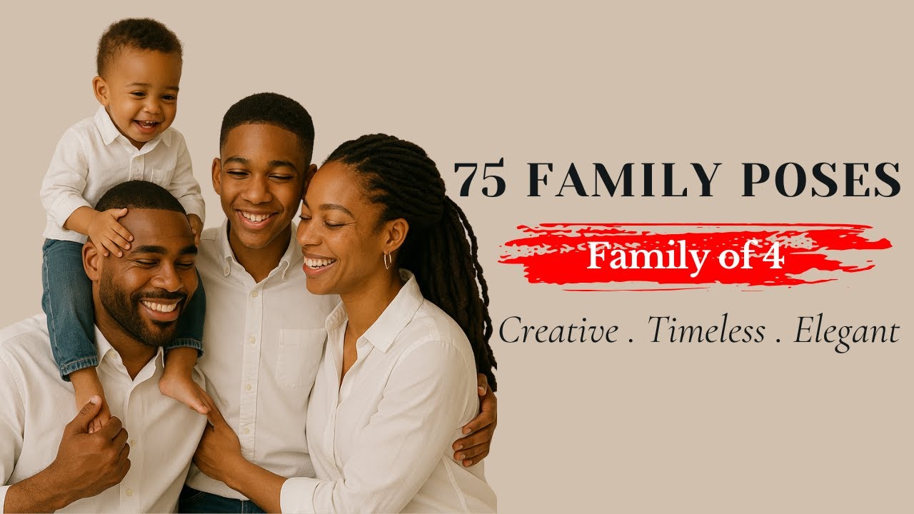 “75 Elegant Family Photo Poses | Creative & Timeless Photoshoot Ideas for Parents and Kids”