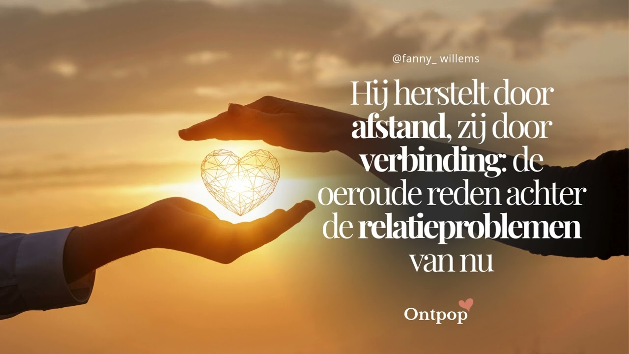 De oeroude reden achter de relatieproblemen van nu: Hij herstelt door afstand, zij door verbinding