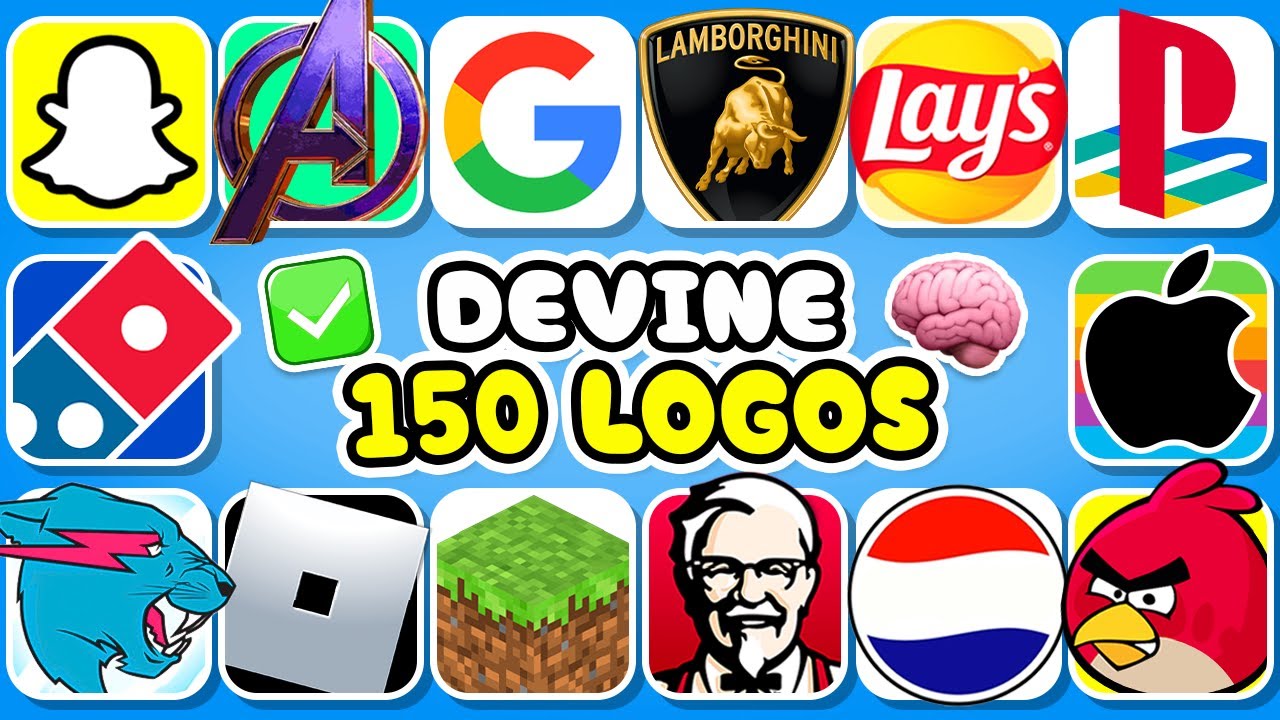 QUIZ LOGO : Devine 150 LOGOS en 3 SECONDES ⏱️🧠💚