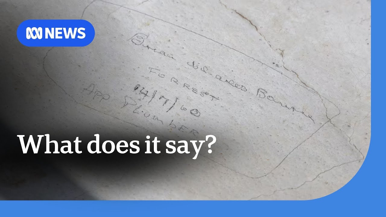 60-year-old hidden message found on roof of Old Parliament House during repairs | ABC News