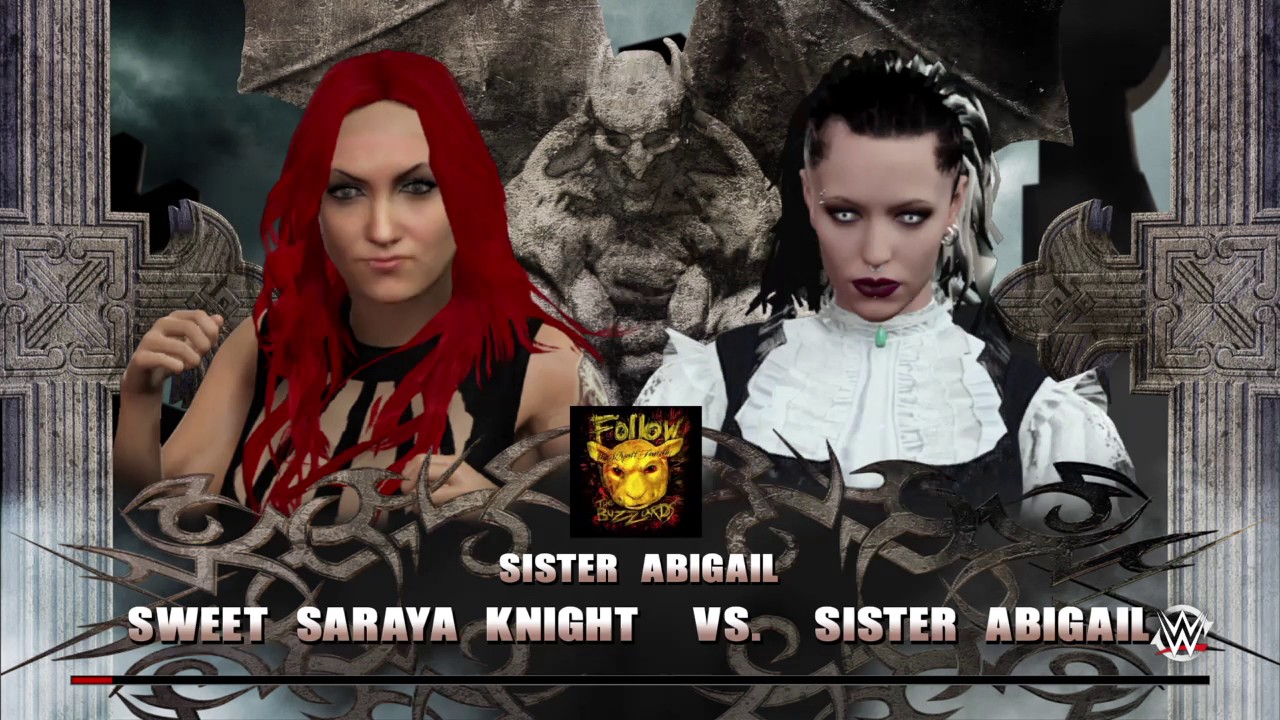 WWE 2K16 Custom Divas 1 On 1 Match For Custom Sister Abigail Title With Ambush During Entrance