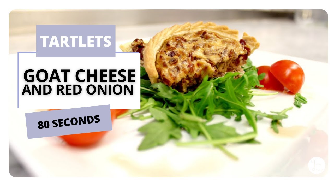 Goat CHEESE AND RED ONION Tartlets recipe