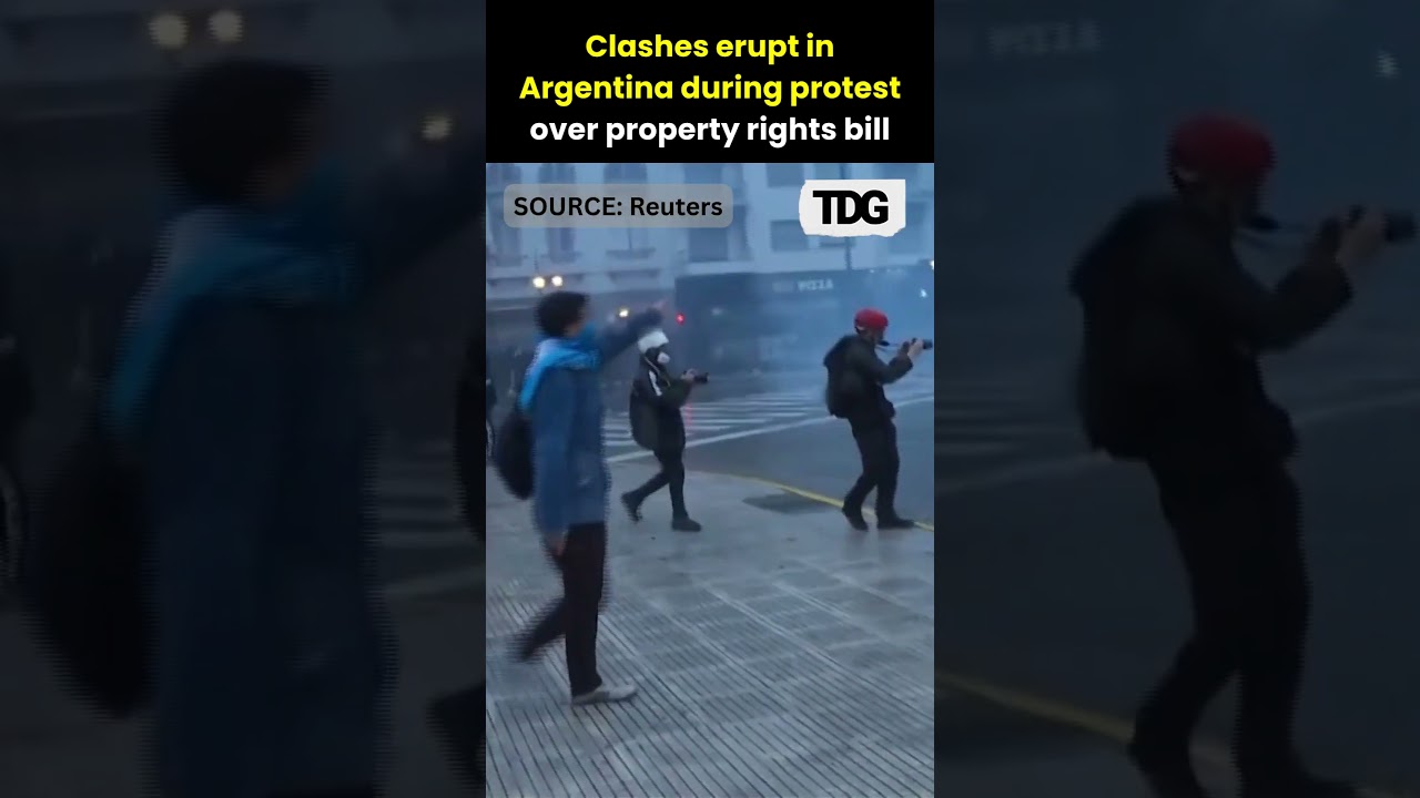 Argentina Protest Turns Violent as Clashes Erupt Over Property Rights Bill