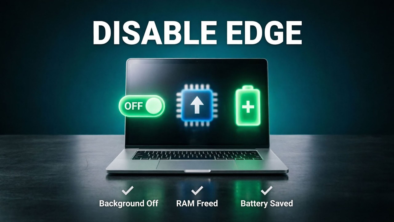 Disable Edge Background Running in Seconds | Free RAM | Save Battery