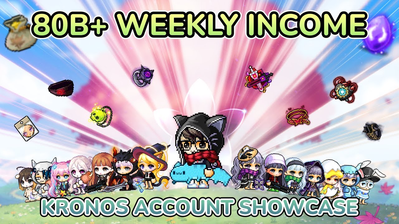 80B+ Weekly Bossing Income |  | GMS Kronos Account Showcase | Pre 30 SF