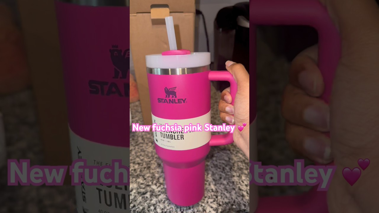 New 40z fuchsia pink Stanley Cup #stanleycup #shortsfeed