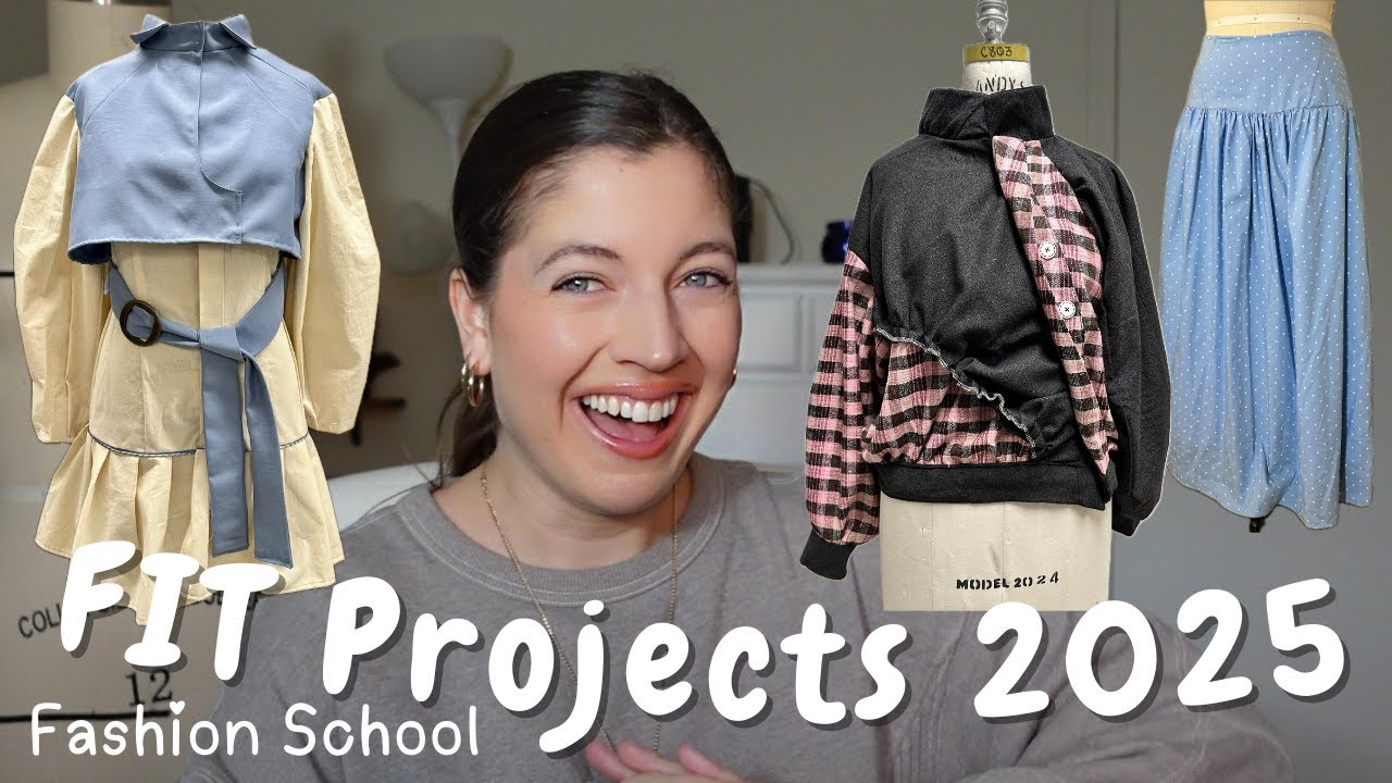 FIT Fashion Design 2025: All My Draping, Sewing and Knitting Projects as a First & Second YR student