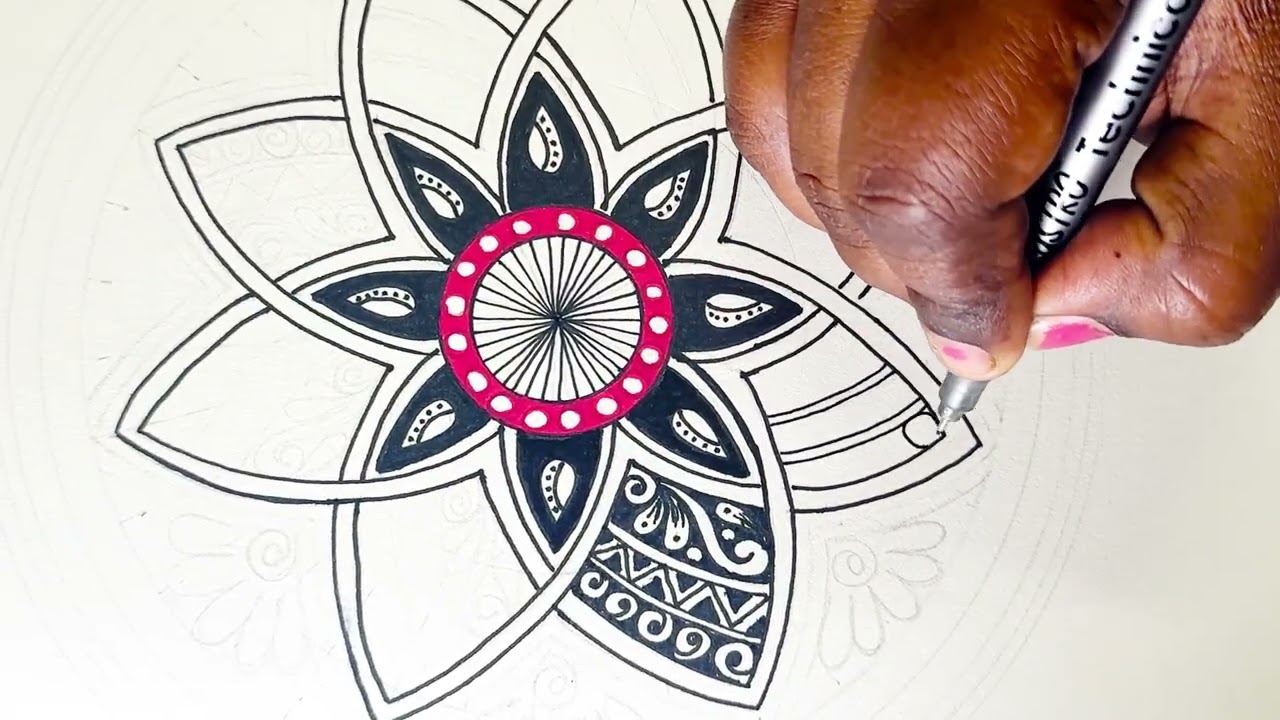 Colourful mandala art#mandala #mandalaart #pattern #colourfulmandalaart 