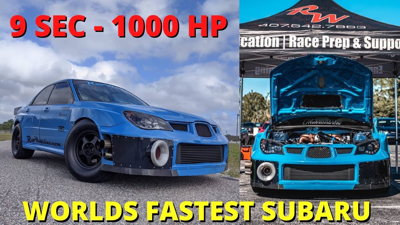 WORLDS FASTEST SUBARU WRX STI (9-second 1000 horsepower)