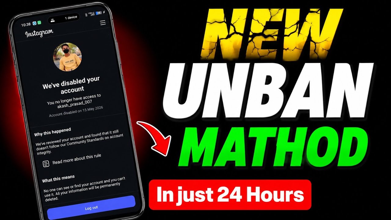 How To Recover Disabled Instagram Account 2026 ✅ Latest Unban Method | perma Unban method