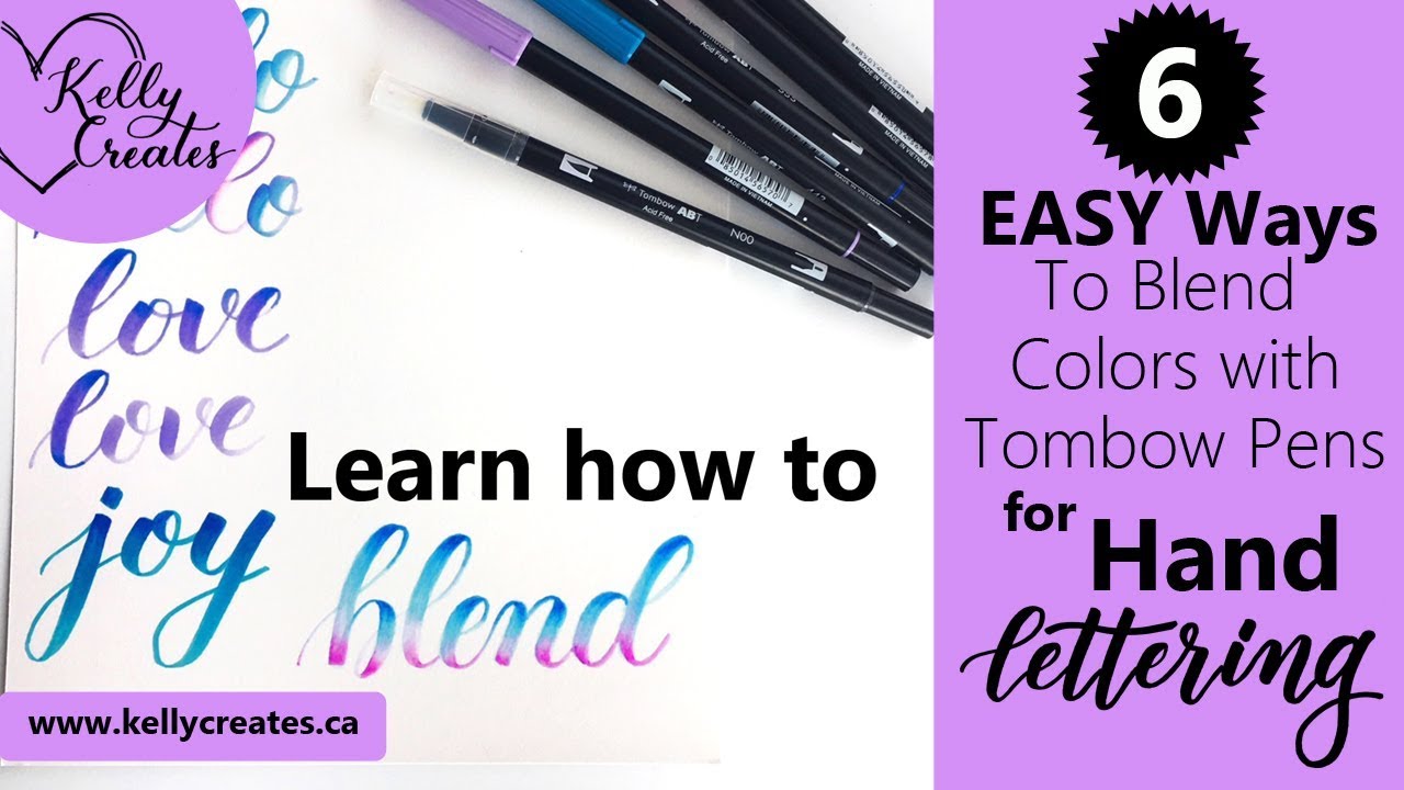 6 Blending Techniques for Hand Lettering