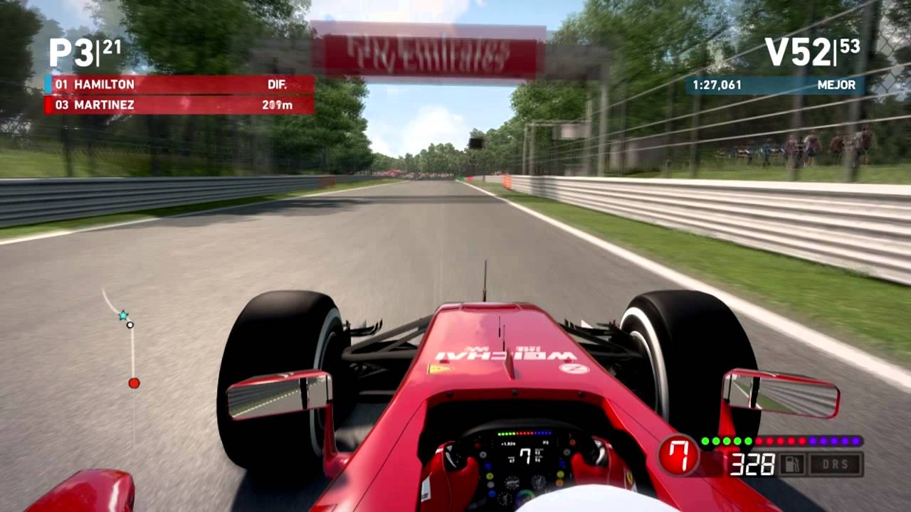 Modo Desafio F1 2014. Ferrari - Monza. Gameplay PC. Gráficos ultra.