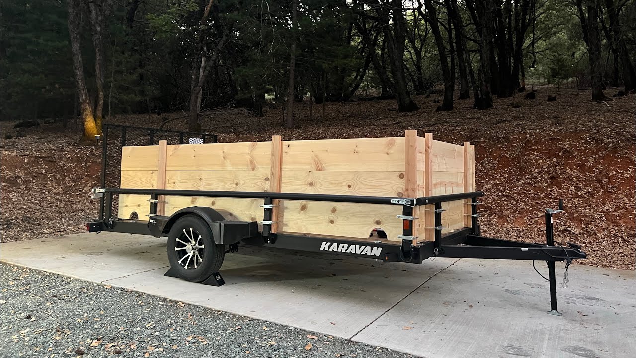 How to build walls for a utility trailer