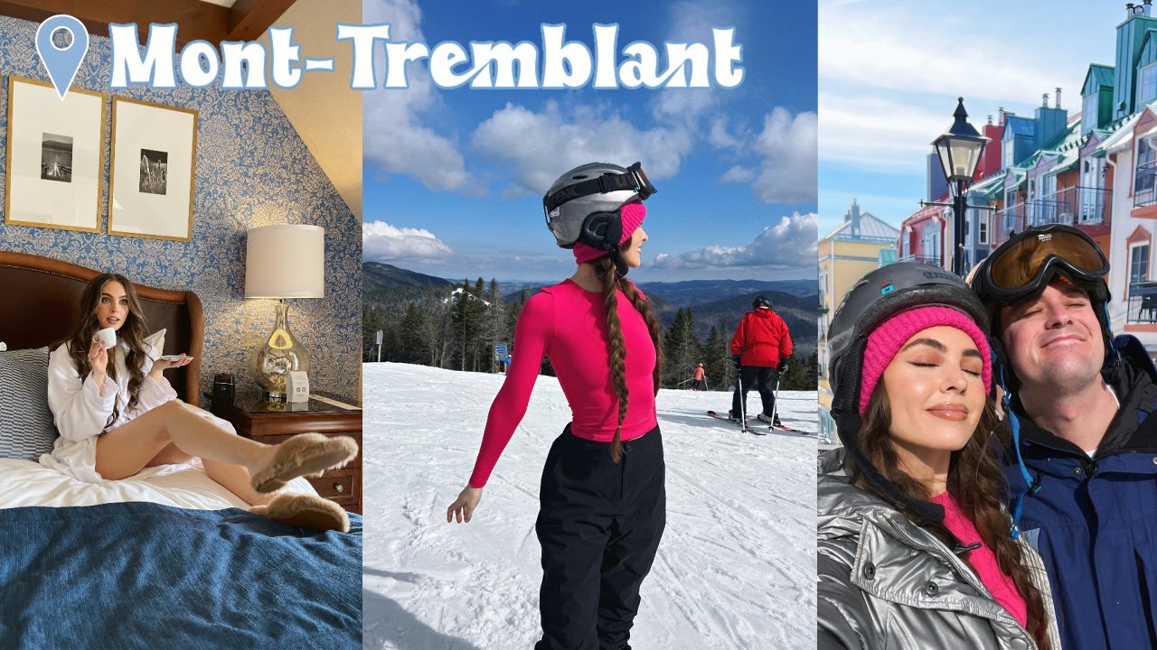 SKI TRIP VLOG!👩🏽‍❤️‍👨🏽❄️⛷️Hotel Quintessence at Mont-Tremblant, Quebec 🇨🇦