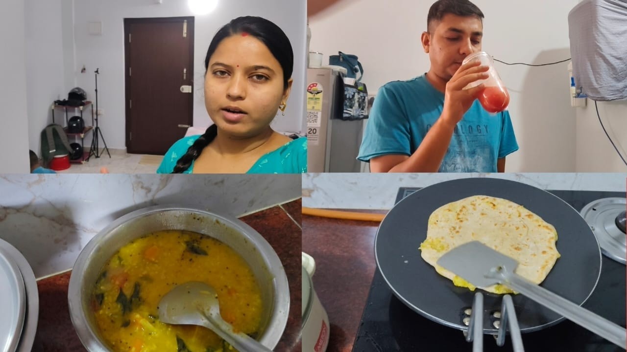 Bangalore এ Sunday এর দিনটা সবজি বাজার দিয়ে শুরু হয় | রাতে বানালাম আলুর পরোটা 