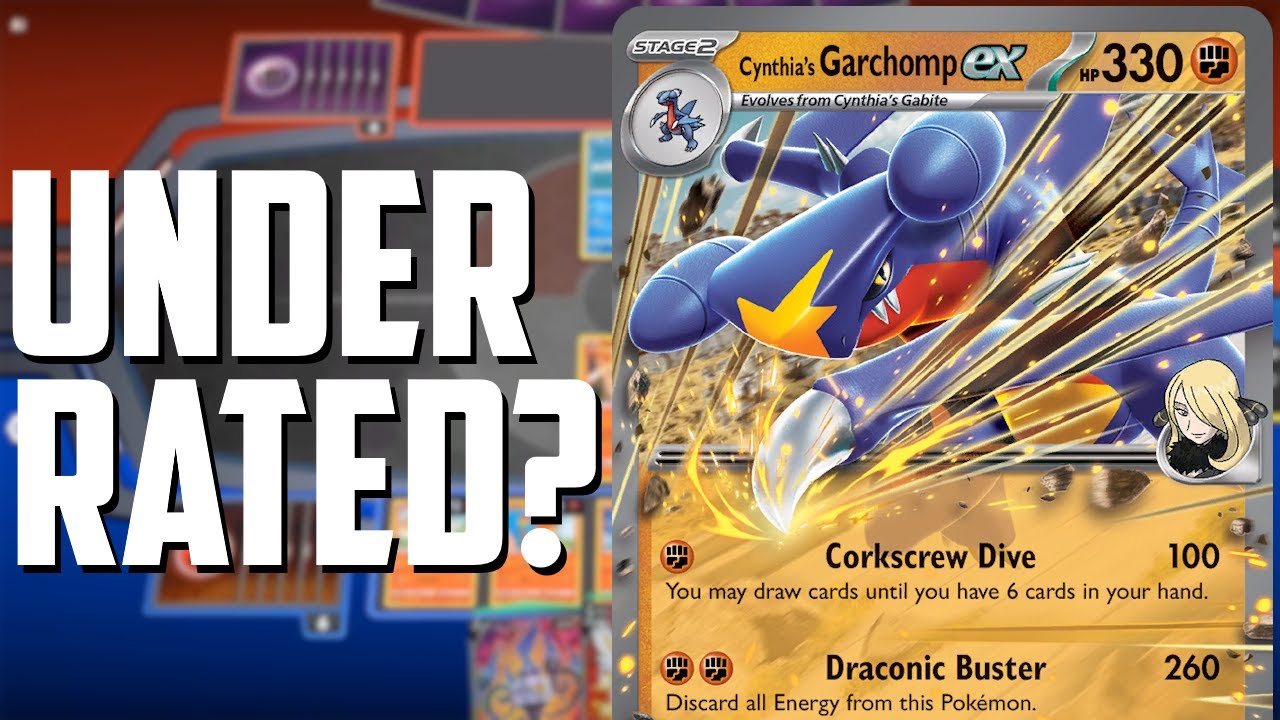 Is Cynthia's Garchomp ex UNDERRATED? 400HP and OHKO Potential! - (Pokemon TCG Deck List + Matches)