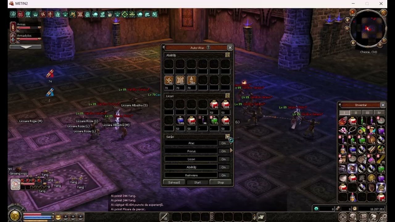 Metin2 cate putin de pe Server Chione