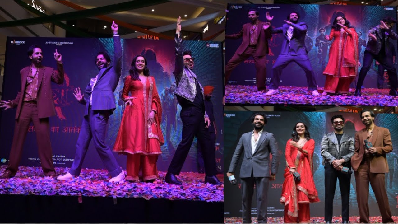 Shraddha Kapoor,Rajkummar,Aparshakti,Abhishek Banerjee Promotes Stree 2 at Ambience Mall in Gurugram