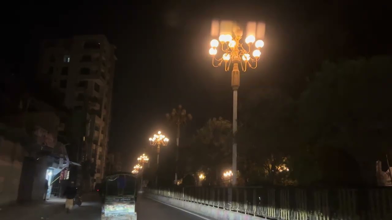Beautiful Rajshahi night view, Bangladesh