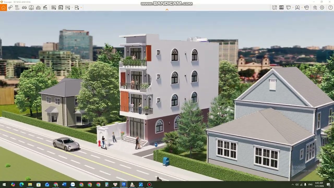 3D PHỐI CẢNH NHÀ 5X15m