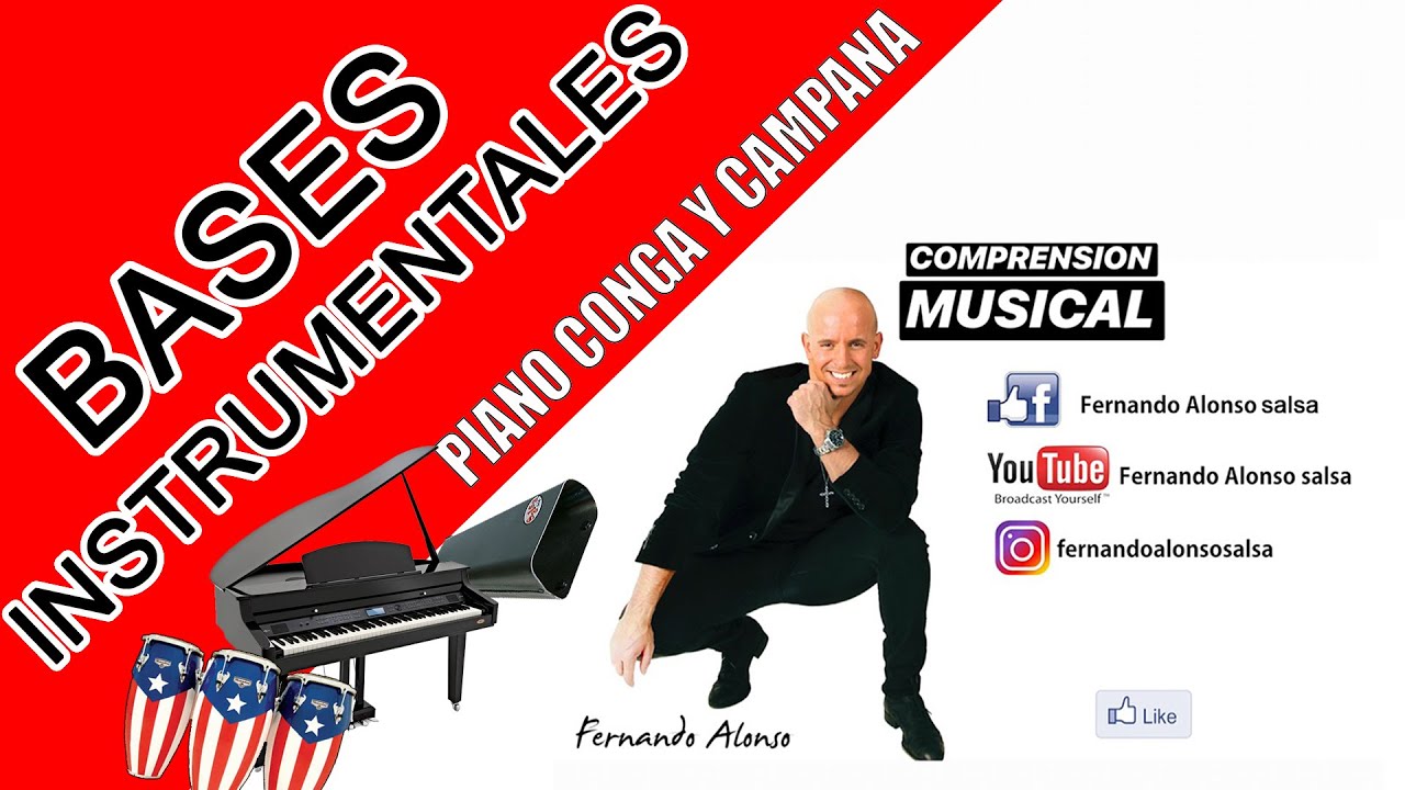 BASE PIANO, CONGA y CAMPANA Con CONTEO ON 1: ***APRENDEMOS a Diferenciar los INSTRUMENTOS***