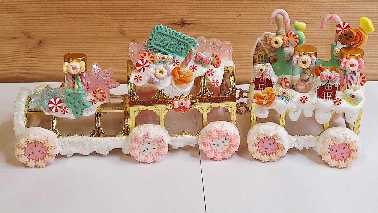 Cute Christmas train DIY tutorial 