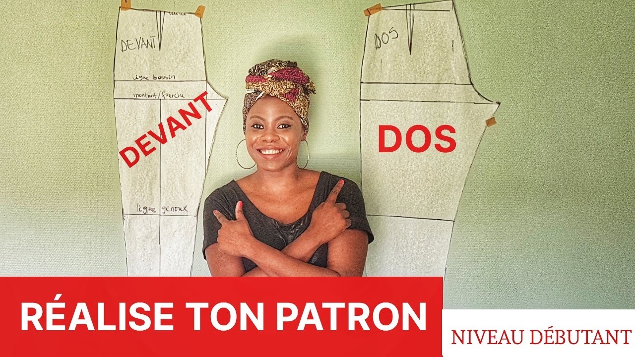 DIY:  PATRON DE BASE DU  PANTALON POUR  FEMME // NIVEAU DÉBUTANT [ TUTO DÉTAILLÉ ET SIMPLIFIÉ] 👌