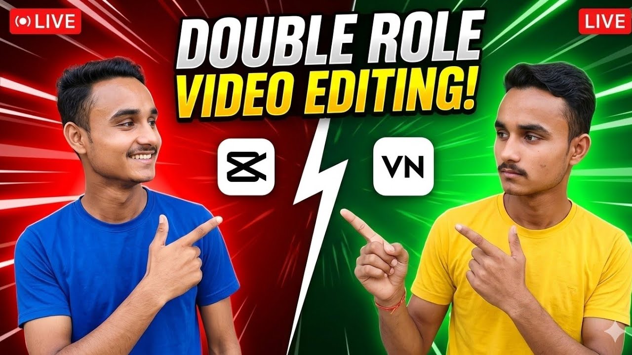 apne mobile se double roll video kaise banaye | Capcut me double roll video edit kaise kare #editing