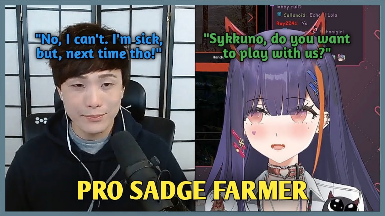 Sykkuno Sadge Farming at Nihmune's Lobby and Making Her Feel Bad | TROLLKKUNO