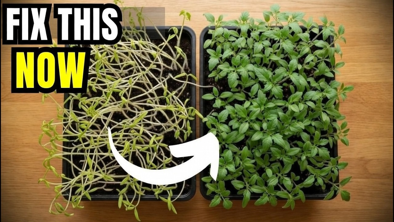 Fix Leggy Seedlings FAST Before It's Too Late