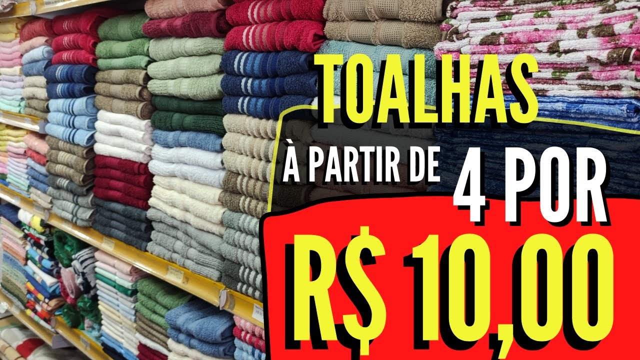 🔴 TOALHAS Á PARTIR DE 4 POR R$ 10,00 - LAVABO, ROSTO E BANHO