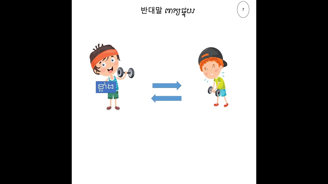 រៀនពាក្យផ្ទុយជាភាសាកូរ៉េ 10 ពាក្យជាចំណេះដឹងបន្ថែមសម្រាប់ប្រើប្រាស់ ភាគ១
