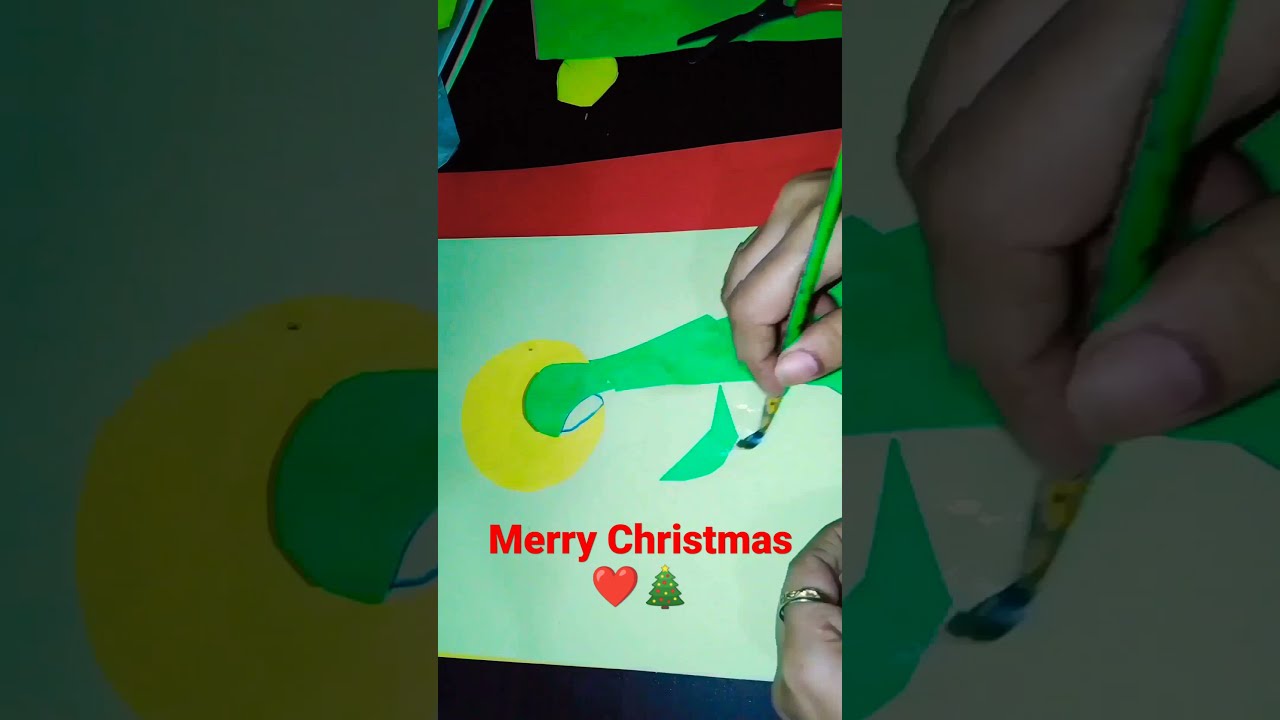 Merry Christmas  / Religious Christmas / abstract art #christmas #shorts #art #youtubeshorts #paper