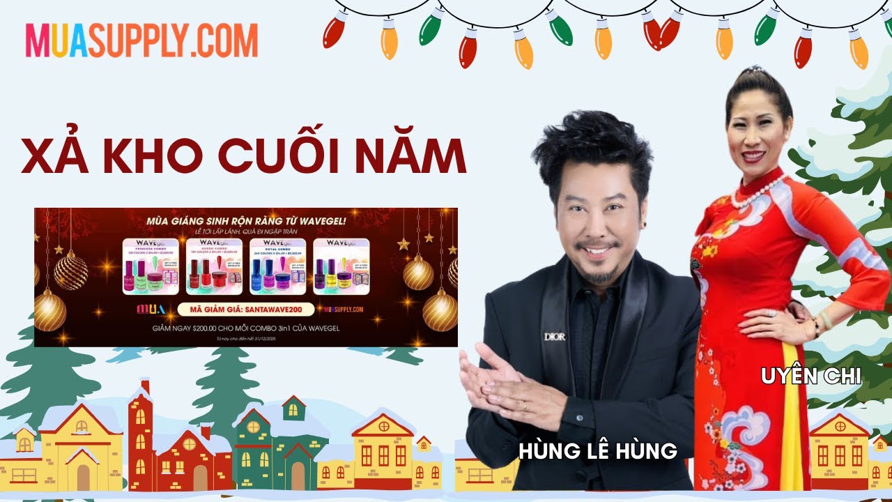 Xả Kho Cuối Năm cùng Hùng Lê Hùng & Uyên Chi #hunglehung #livestreams #nails #haihuoc #funny