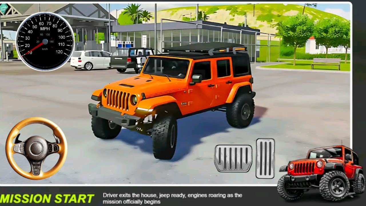 4x4 Offroad Jeep Driving Simulator 3D - Drive SUV 4x4 jeep Offroad Game - Android GamePlay