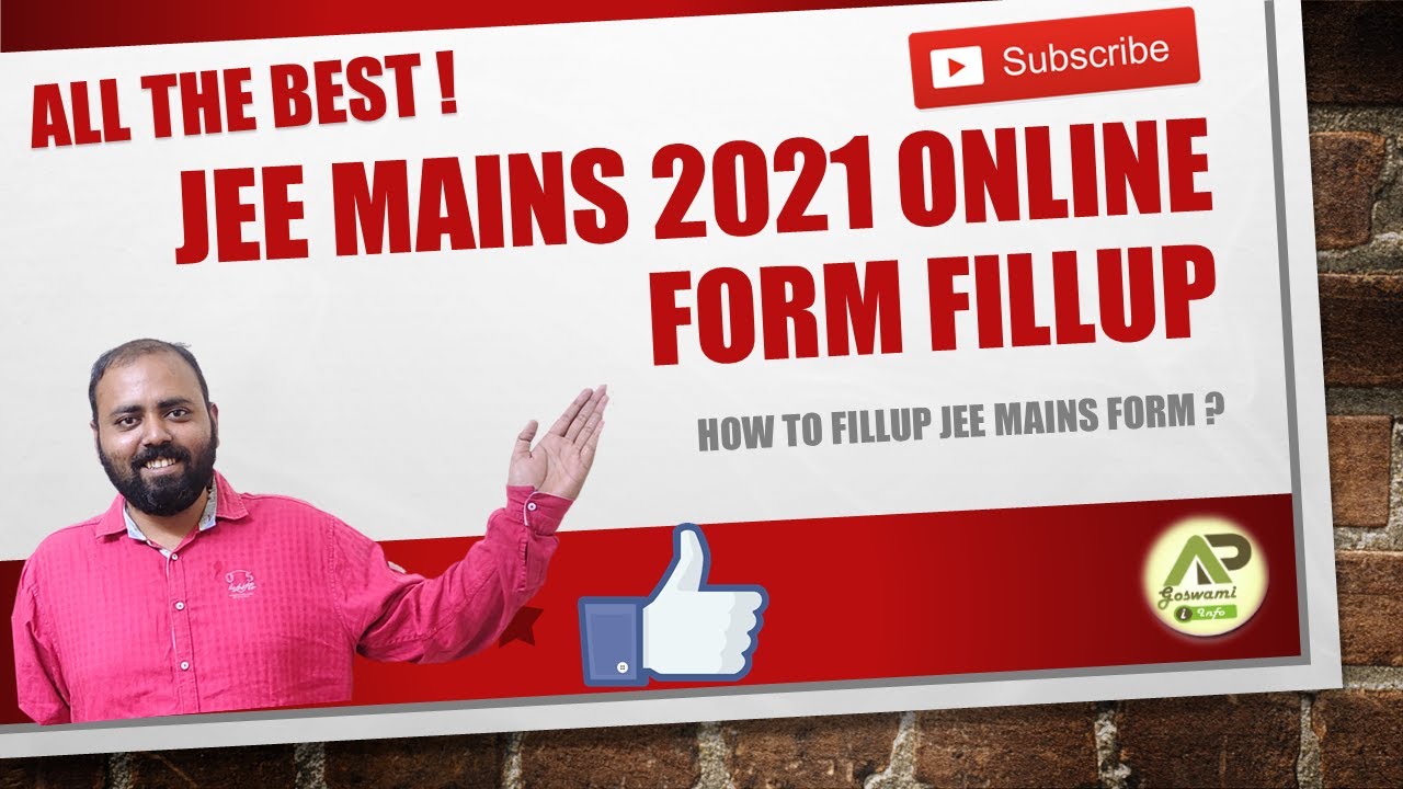#JEEMAINS2021 HOW TO FILLUP JEE MAINS 2021 FORM ONLINE AND REGISTRATION