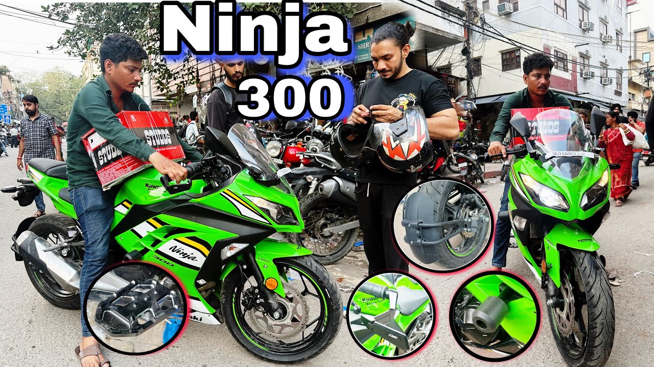 Ninja 300 Kawasaki Bike Full modified And All accessories