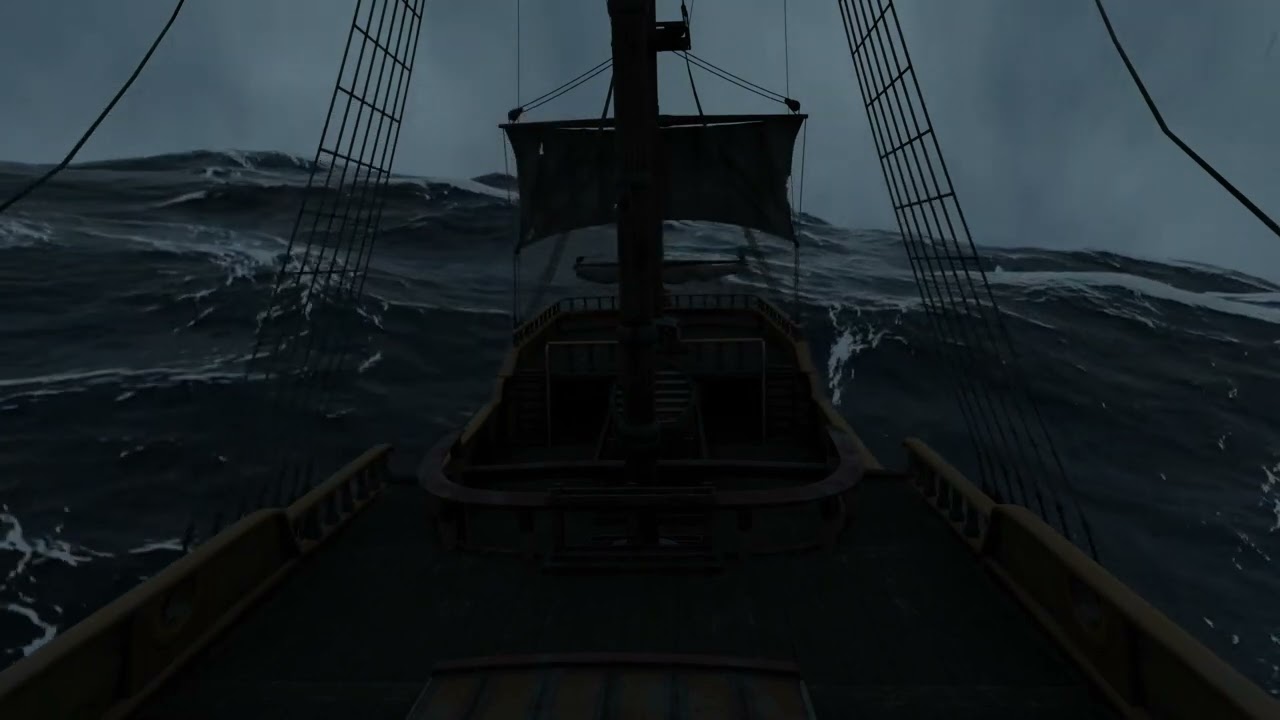 Sail Back in Time: A Stormy Voyage on a 15th Century Wooden Sailing Ship
