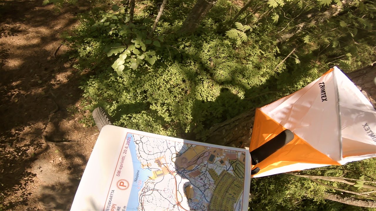 Pyöräsuunnistuksen SM-sprintti 2020, Kaupin urheilupuisto, Juha Lilja H21 koko suoritus