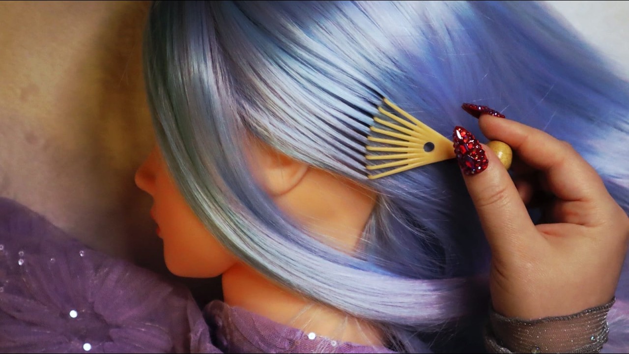 ASMR Satisfying Hair Play & Brushing, Scalp Scratching