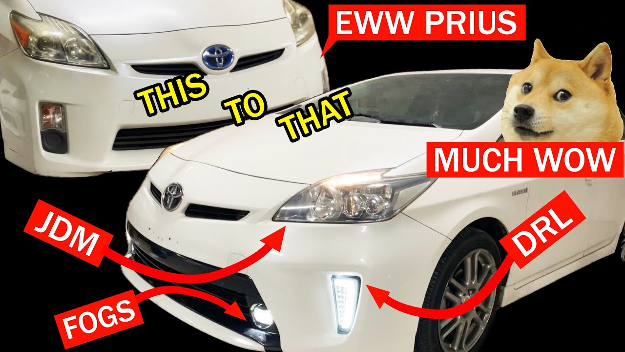 Installing Fog Lights on a 3rd Gen Prius - How To - FACELIFT to 2012-2015